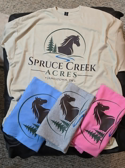 Spruce Creek Acres - Adult Unisex Western Tee T-Shirt