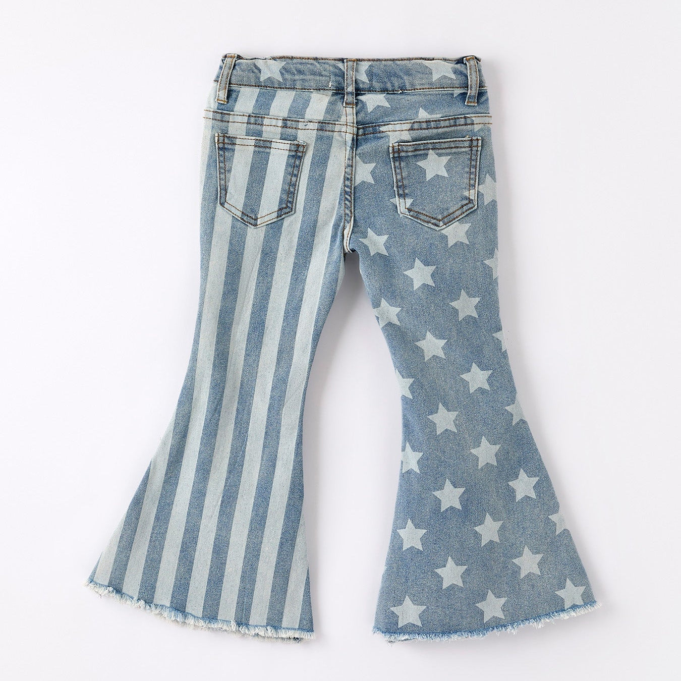 4th of july Patriotic Star Stripe Flare Toddler and Kids Jeans