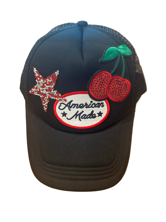 American Made Cherry Bomb Trucker Hat
