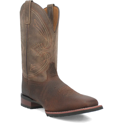 Laredo Elias (Chocolate/Tan) - Men's Leather Cowboy Boots