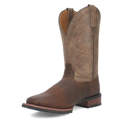 Laredo Elias (Chocolate/Tan) - Men's Leather Cowboy Boots