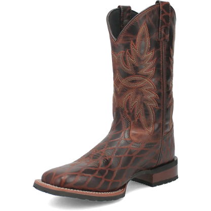 Laredo Grid - Men's Leather Cowboy Boots