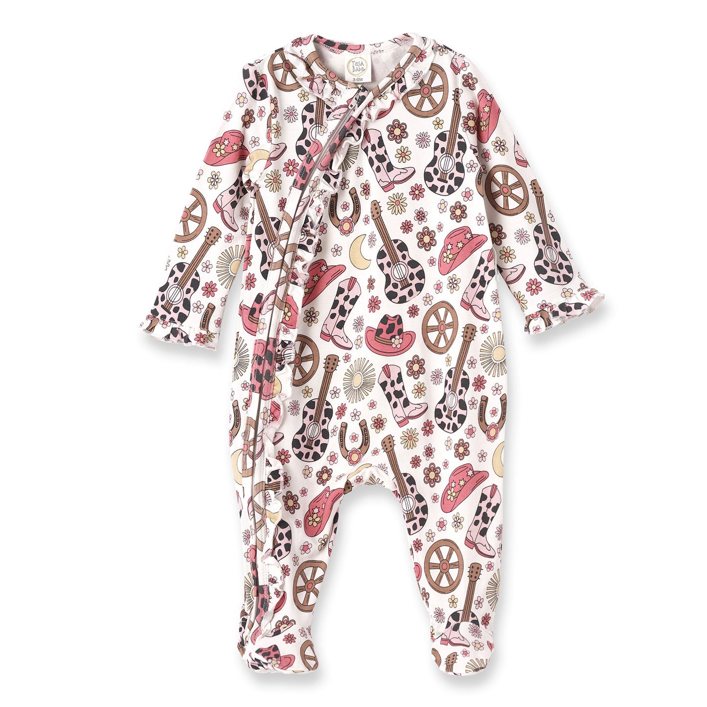 Cowgirl Cutie Bamboo Zipper Western Romper