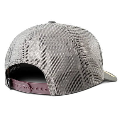 ARIAT 3D Embroidered Shield ( Burgundy/Grey )- Trucker Cap