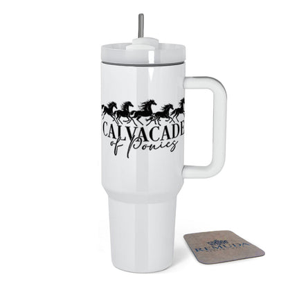 Cavalcade Of Ponies - Insulated 40oz Tumbler w/ Handle