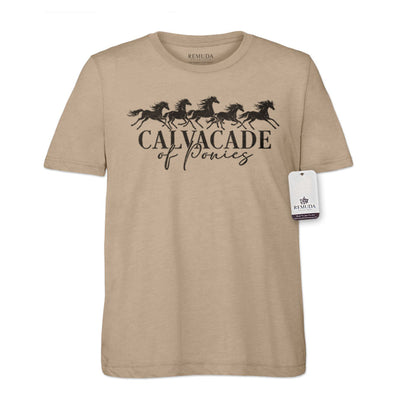Cavalcade Of Ponies - Adult Unisex Tee T-Shirt