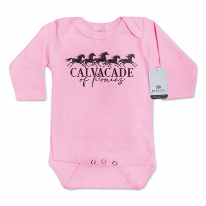 Cavalcade Of Ponies - Infant Baby One Piece Western Romper