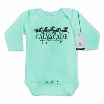 Cavalcade Of Ponies - Infant Baby One Piece Western Romper
