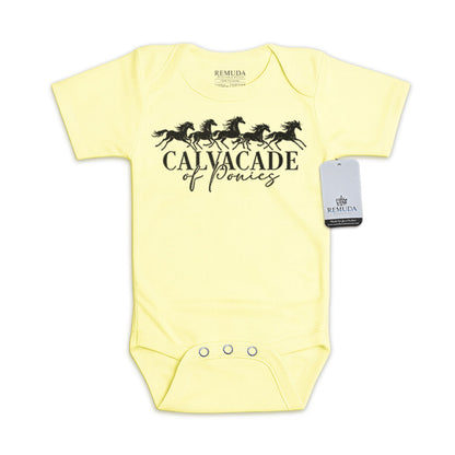 Cavalcade Of Ponies - Infant Baby One Piece Western Romper