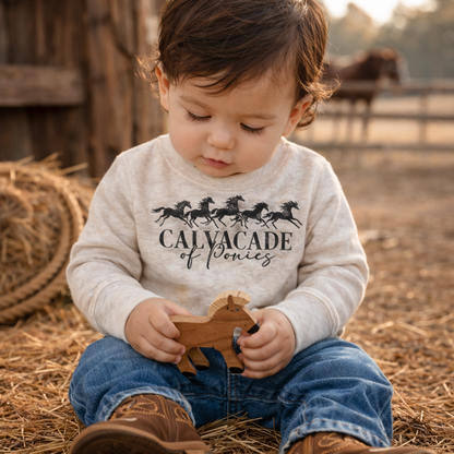 Cavalcade Of Ponies - Infant Long Sleeve Pullover Shirt