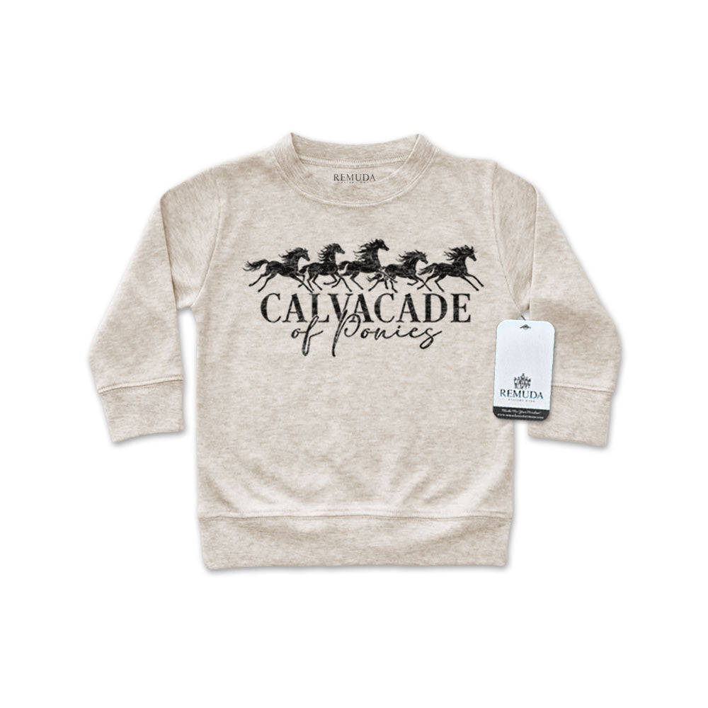 Cavalcade Of Ponies - Infant Long Sleeve Pullover Shirt