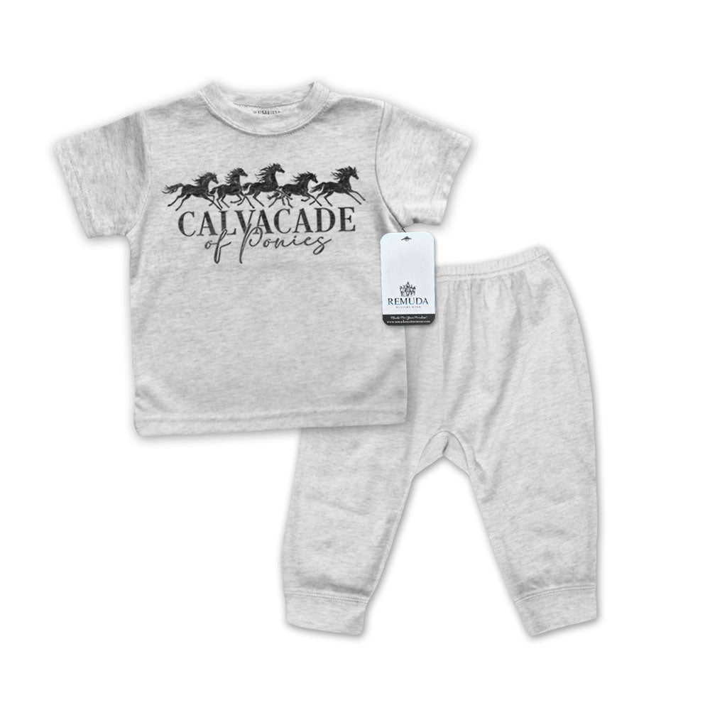 Cavalcade Of Ponies - Infant 2-Piece Sleepwear Pajamas