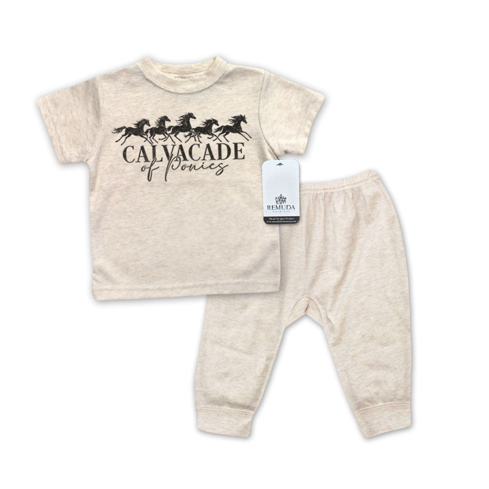 Cavalcade Of Ponies - Infant 2-Piece Sleepwear Pajamas
