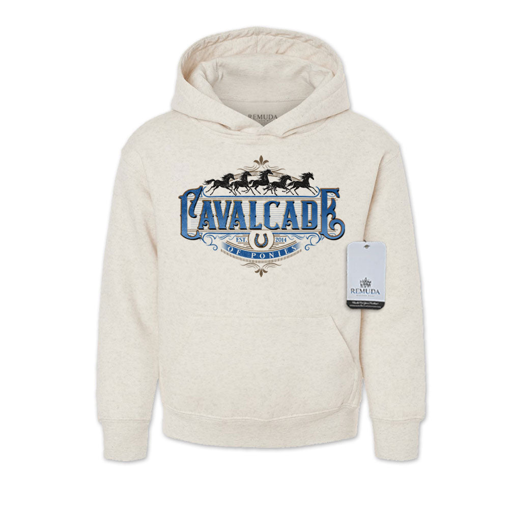Cavalcade Of Ponies (Ornate) - Youth Pullover Hoodie