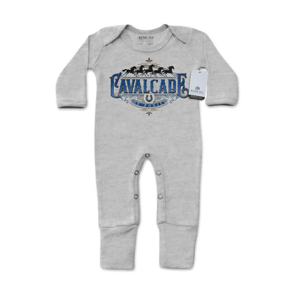 Cavalcade Of Ponies (Ornate) - Infant One-Piece Footed Pajamas W/Mittens