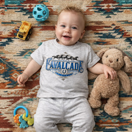 Cavalcade Of Ponies (Ornate) - Infant 2-Piece Sleepwear Pajamas