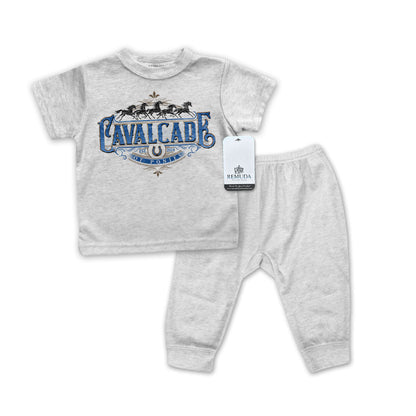 Cavalcade Of Ponies (Ornate) - Infant 2-Piece Sleepwear Pajamas