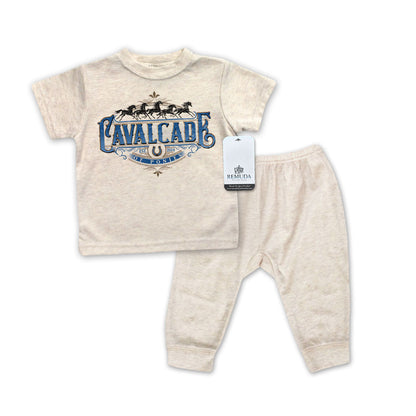 Cavalcade Of Ponies (Ornate) - Infant 2-Piece Sleepwear Pajamas