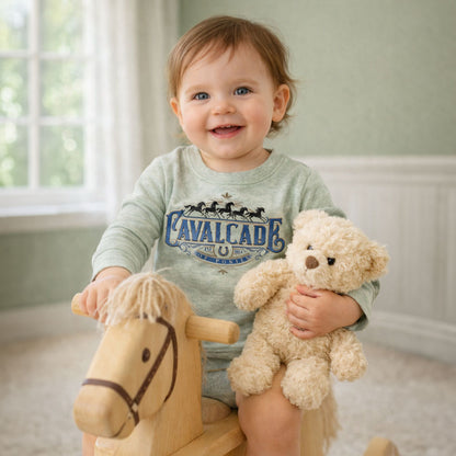Cavalcade Of Ponies (Ornate) - Infant Long Sleeve Pullover Shirt