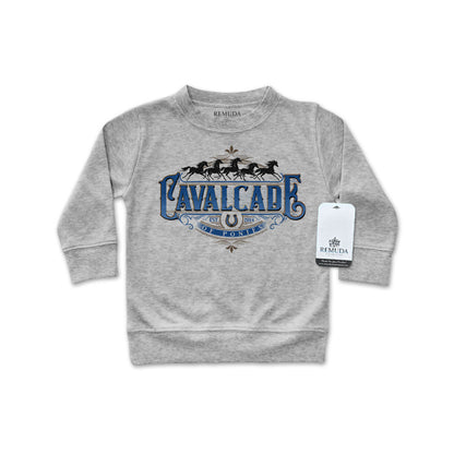 Cavalcade Of Ponies (Ornate) - Infant Long Sleeve Pullover Shirt