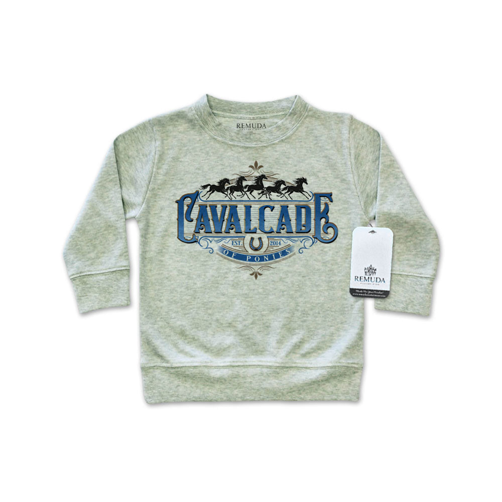 Cavalcade Of Ponies (Ornate) - Infant Long Sleeve Pullover Shirt