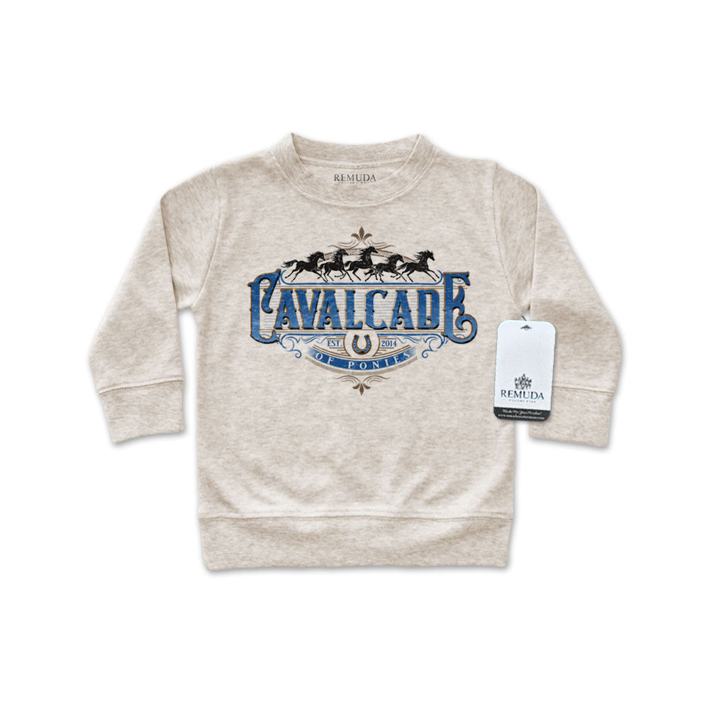 Cavalcade Of Ponies (Ornate) - Infant Long Sleeve Pullover Shirt