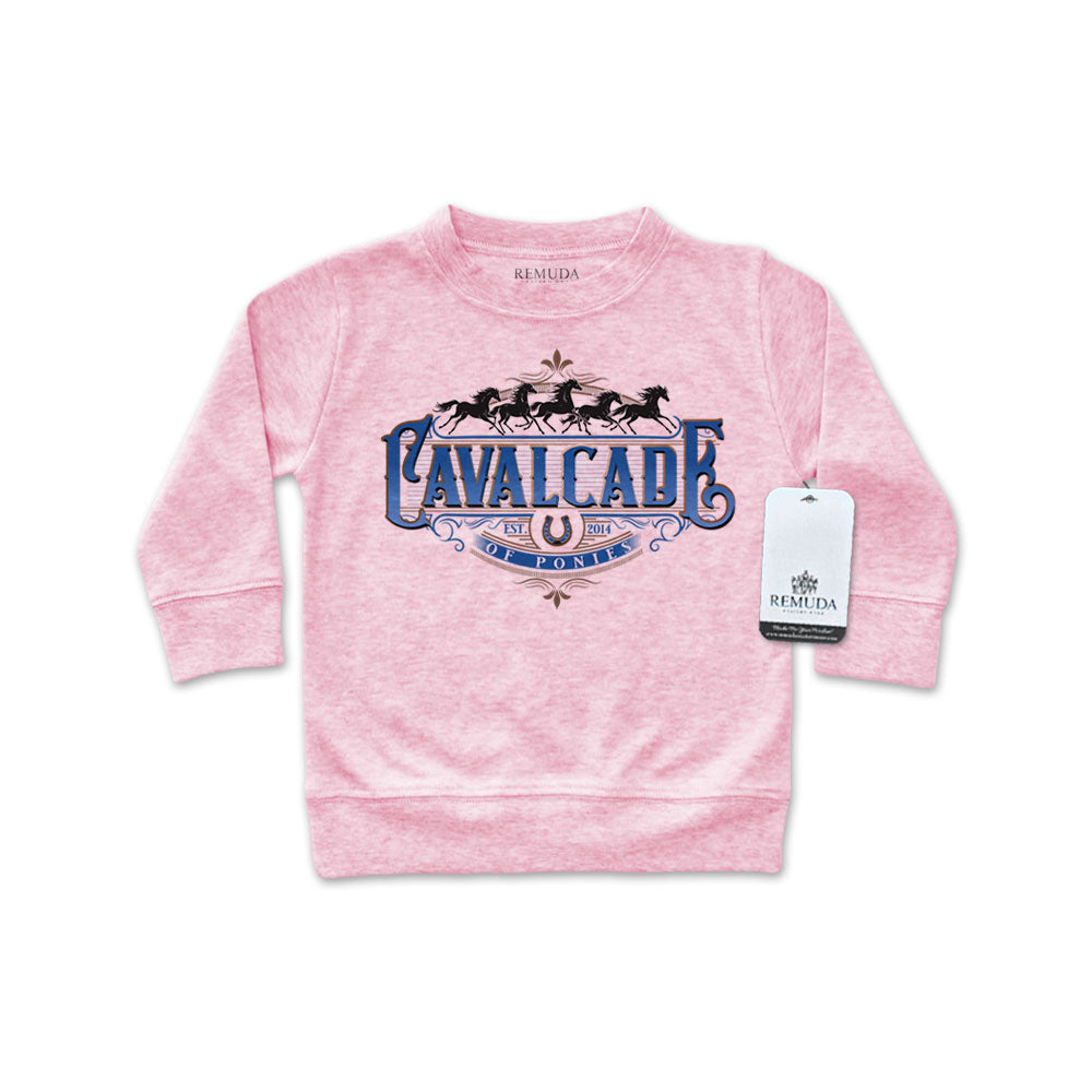 Cavalcade Of Ponies (Ornate) - Infant Long Sleeve Pullover Shirt
