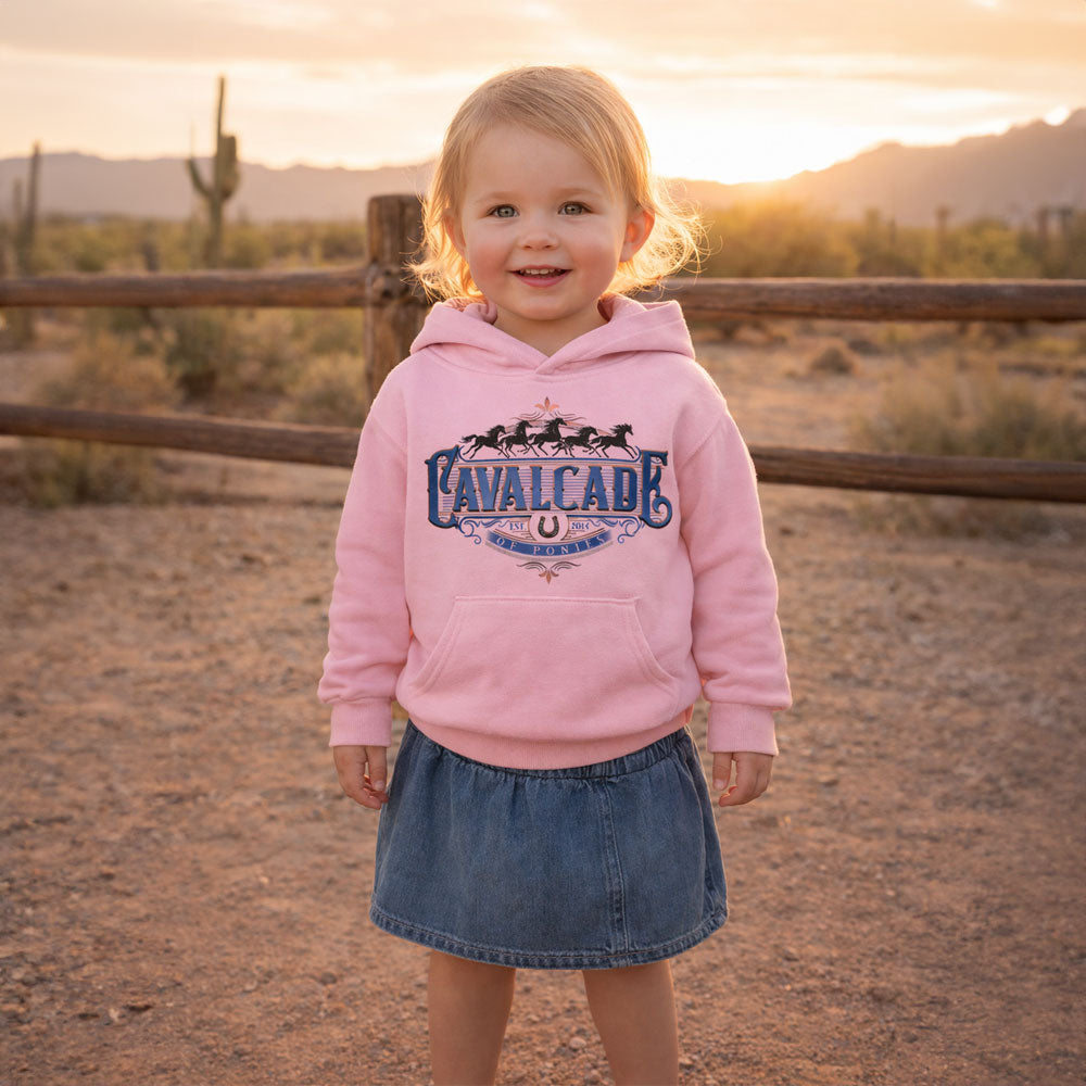 Cavalcade Of Ponies (Ornate) - Toddler Pullover Hoodie