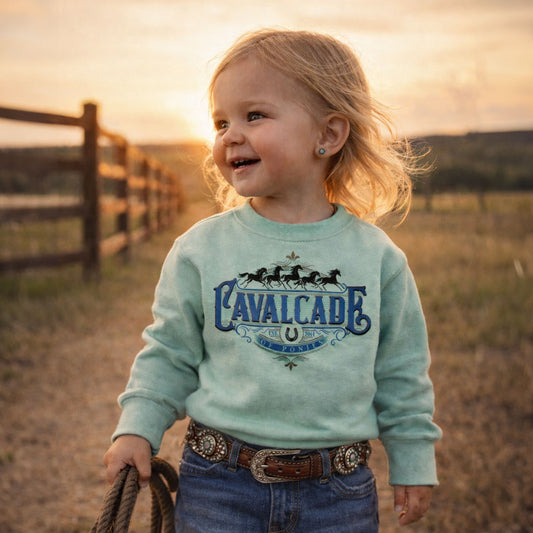 Cavalcade Of Ponies (Ornate) - Toddler Sweatshirt