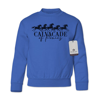 Cavalcade Of Ponies - Youth Kids Sweatshirt