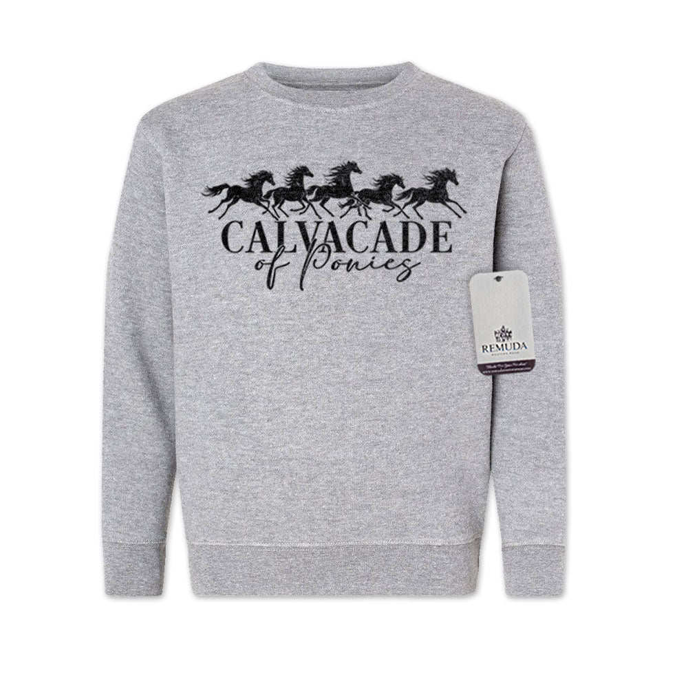 Cavalcade Of Ponies - Youth Kids Sweatshirt