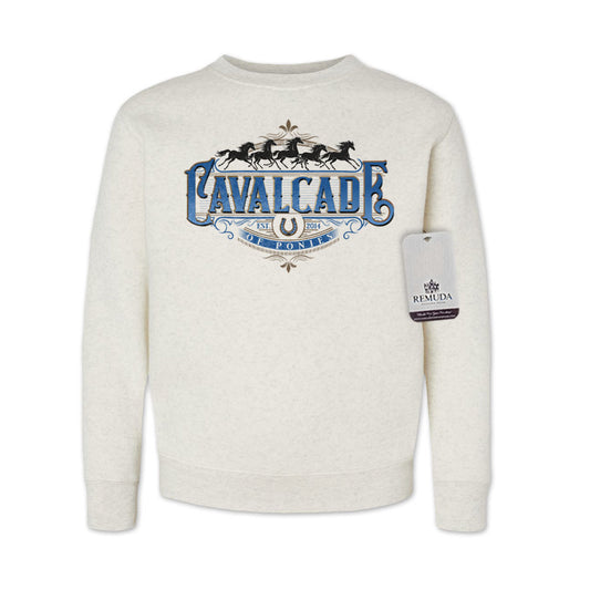 Cavalcade Of Ponies (Ornate) - Youth Kids Sweatshirt