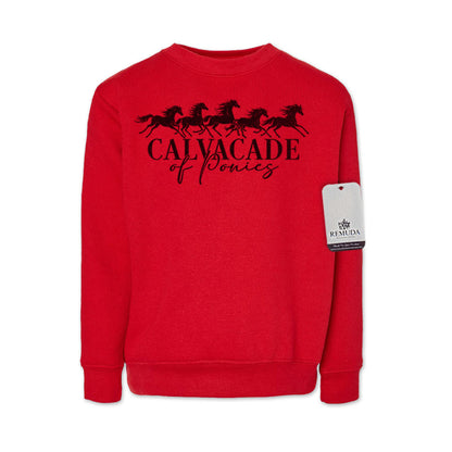 Cavalcade Of Ponies - Youth Kids Sweatshirt