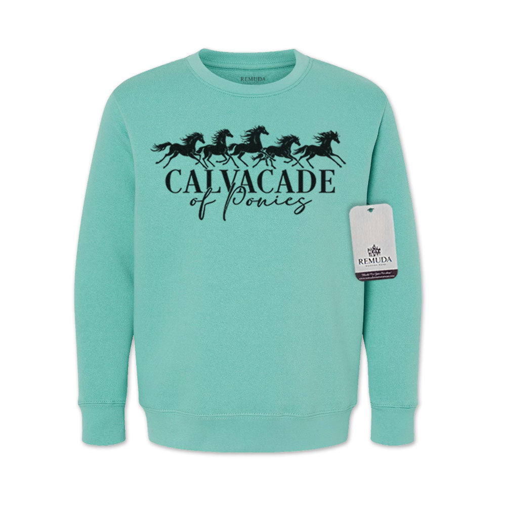 Cavalcade Of Ponies - Youth Kids Sweatshirt