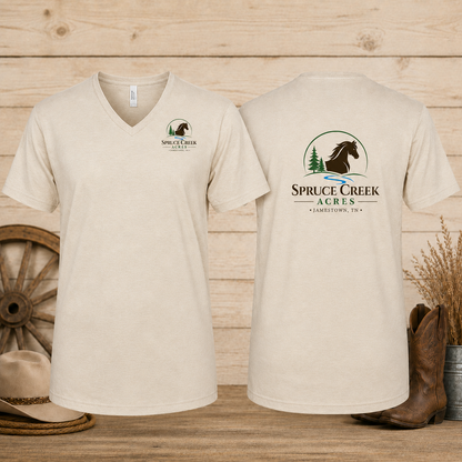 Spruce Creek Acres - Adult Unisex V-Neck Tee T-Shirt