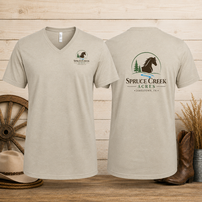 Spruce Creek Acres - Adult Unisex V-Neck Tee T-Shirt