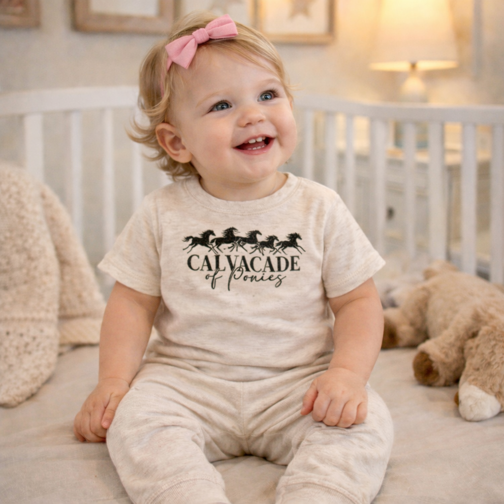 Cavalcade Of Ponies - Infant 2-Piece Sleepwear Pajamas