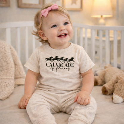 Cavalcade Of Ponies - Infant 2-Piece Sleepwear Pajamas