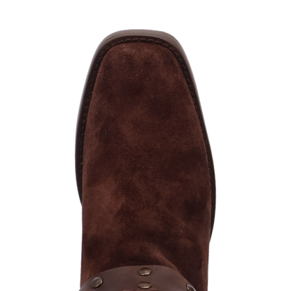 Dingo Bronco - Mens Suede Leather Cowboy Boots