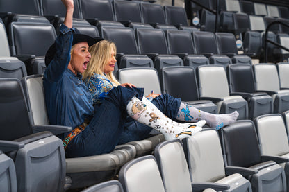 Cosmic Cowgirl Light Blue Performance Boot Socks