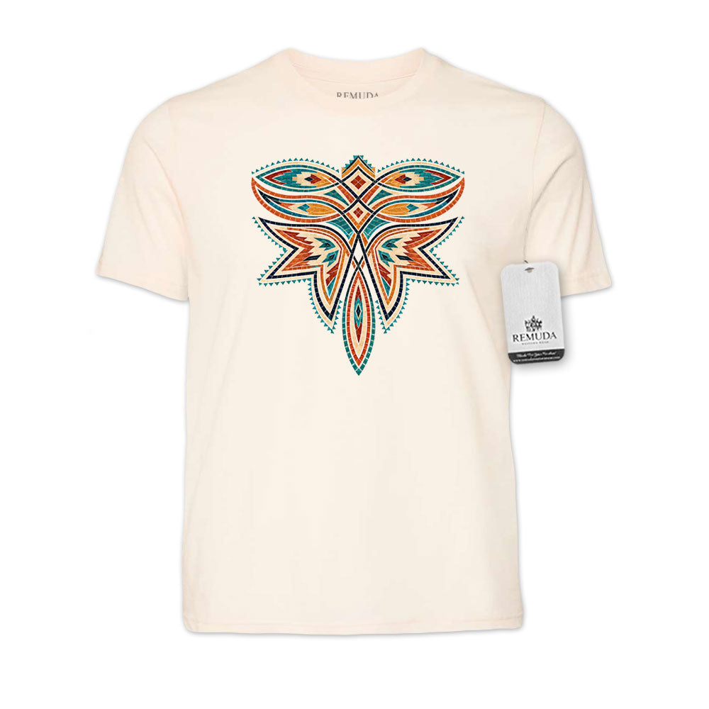 Desert Bloom Mosaic Boot Stitch - Adult Unisex Western Tee T-Shirt