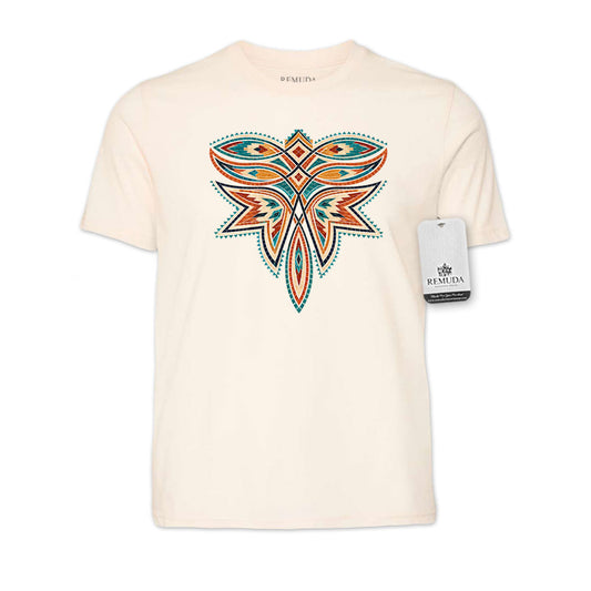 Desert Bloom Mosaic Boot Stitch - Adult Unisex Western Tee T-Shirt