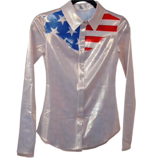 God's Country Girls Western Pearl Snap Rodeo Shirt