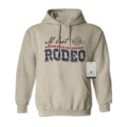 If Lost Return Me To The Nearest Rodeo Adult Unisex Western Hoodie Sand