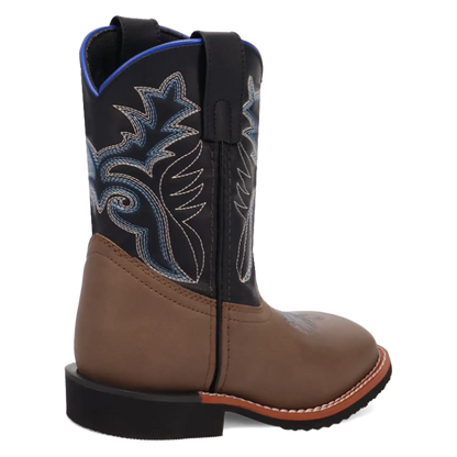 Laredo Bexley Little Kids / Big Kids Black, Brown, and Blue Cowboy Boots