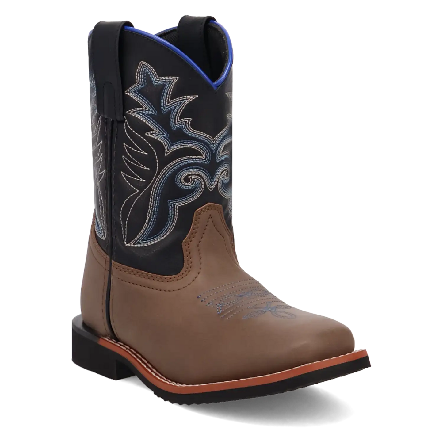 Laredo Bexley Little Kids / Big Kids Black, Brown, and Blue Cowboy Boots