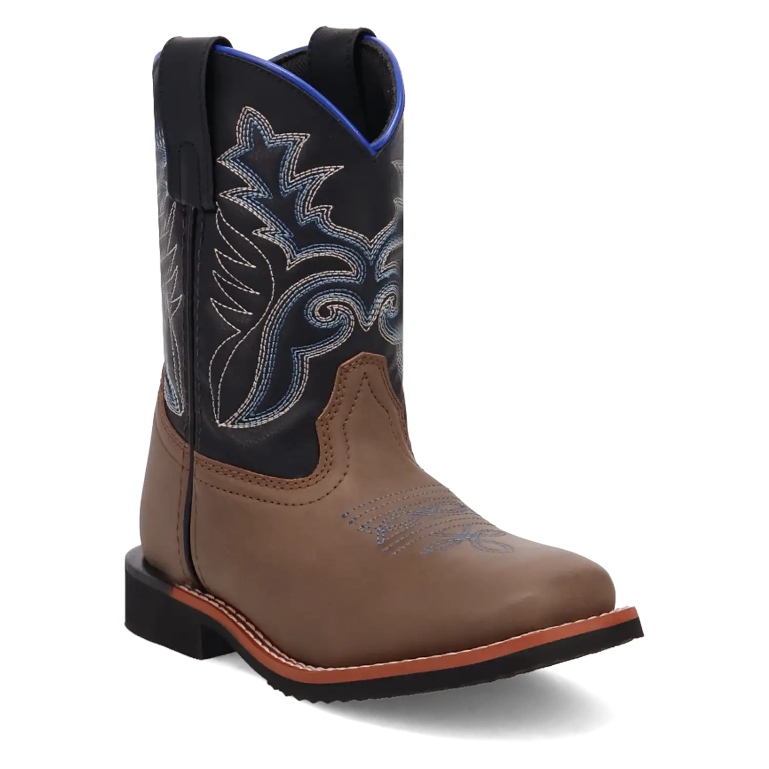 Laredo Bexley Little Kids / Big Kids Black, Brown, and Blue Cowboy Boots