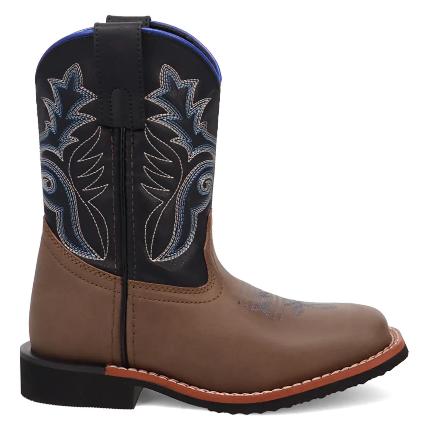 Laredo Bexley Little Kids / Big Kids Black, Brown, and Blue Cowboy Boots