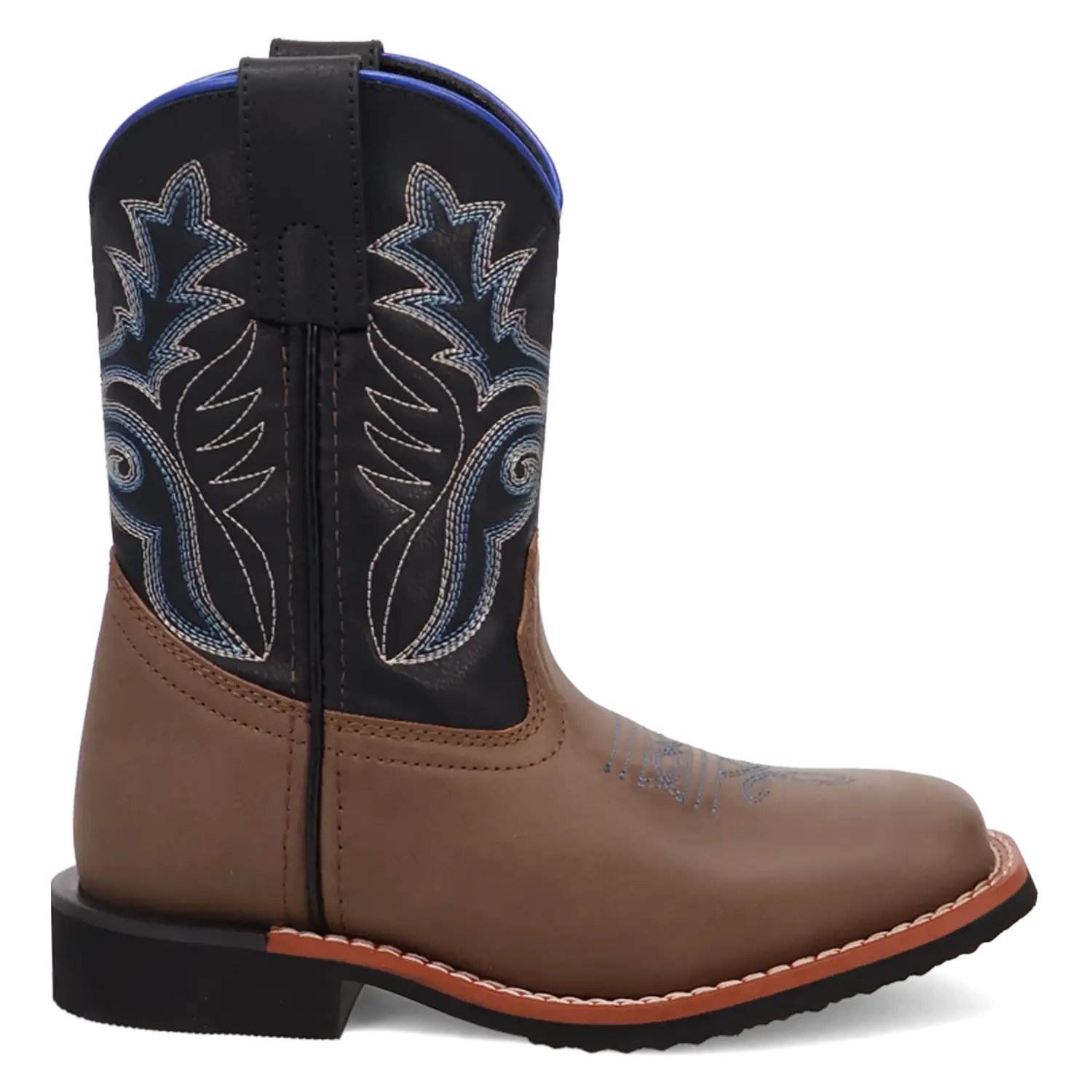 Laredo Bexley Little Kids / Big Kids Black, Brown, and Blue Cowboy Boots