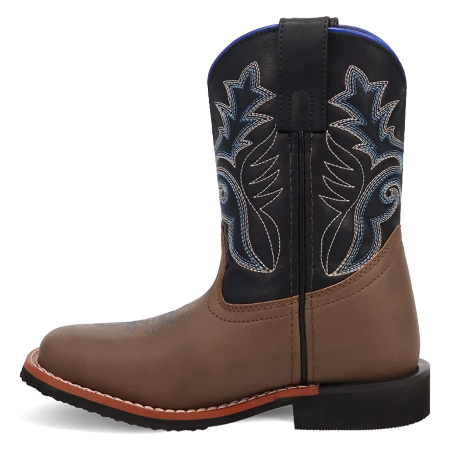 Laredo Bexley Little Kids / Big Kids Black, Brown, and Blue Cowboy Boots